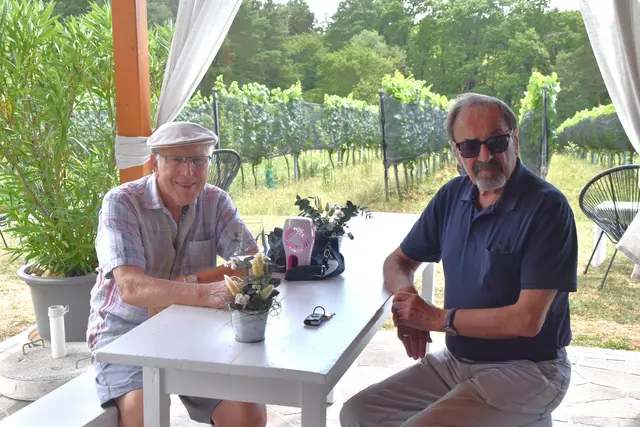 Gottfried Eberhardt und Eduard Nicka am Csaterberg