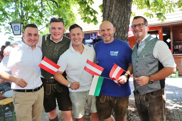 Michael Wagner, Michael Wippel, Günther Wagner, Christian Lackner und Reinhold Maier beim 1. FP-Frühschoppen in Premstätten. | Foto: Edith Ertl