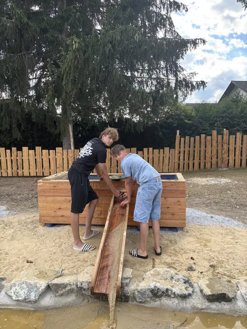 Paul und Florian wohnen in der Gegend und haben vor öfter zu kommen! | Foto: Martina  Schweller