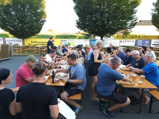Beste Stimmung auch schon bei den Vorbereitung ...