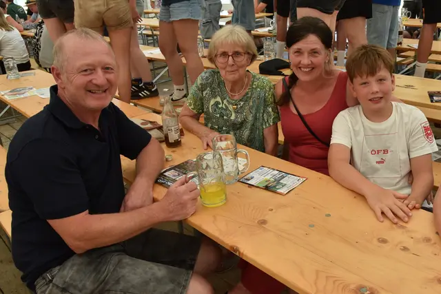 Familie Reinthaler aus St. Marienkirchen ist sowohl beim Jugendnachmittag als auch bei der Marschwertung am Sonntag dabei. | Foto: Alois Braid / zema.medien.de