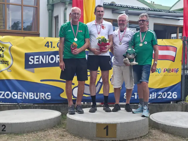 Männliche Senioren Matchplay: Egon Stingl, Manfred Lindmayr, Miodrag Trailovic, Alfred Moser