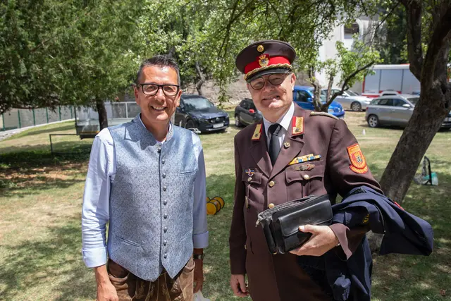 Schottwiens Bürgermeister Wolfgang Ruzicka mit Bruder Thomas.