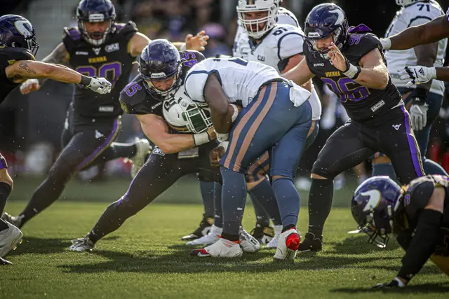 Die Vienna Vikings konnten sich mit einem Endstand von 56:6 deutlich durchsetzen.  | Foto: Hannes Jirgal / Vienna Vikings