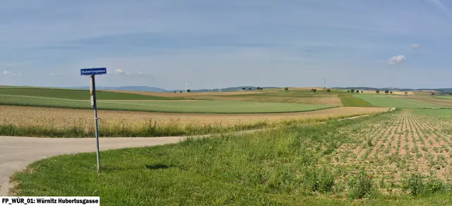 Visualisierung: Von der Hubertusgasse in Würnitz aus in Richtung Windräder geblickt. | Foto: Im Wind
