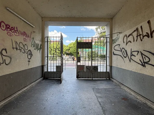 Die offene Tür bietet Einlass für Hausbewohnende, Kindergartenkinder, ihre Eltern und: Jugendliche. Diese stiften Chaos im Haus. | Foto: Nathanael Peterlini/MeinBezirk