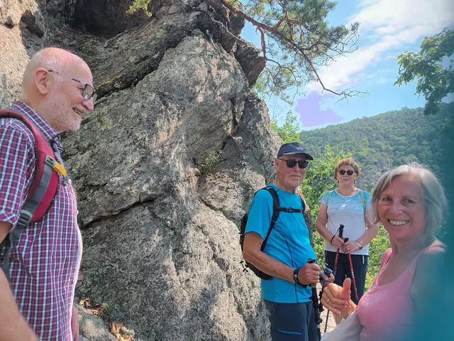 Die Reinsberger Senioren auf Wanderschaft in der Wachau: Johann Offenberger, Johann Petsch, Anna Gassner und Hermine Pöhacker | Foto: NÖs Senioren/Ortsgruppe Reinsberg