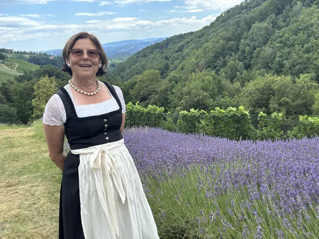 Theresia Heigl-Tötsch konnte sich beim Lavendelfest über zahlreiche Besucherinnen und Besucher freuen. | Foto: MeinBezirk/Waltraud Fischer