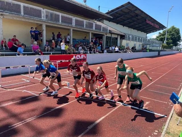 Die Mädchen stellten sich im 600-Meter-Lauf der Konkurrenz
