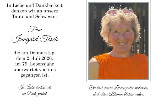 Irmgard Tosch | Foto: Bestatter