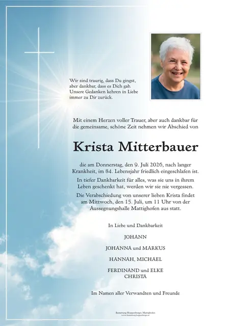Krista Mitterbauer | Foto: Bestatter