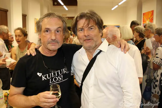 Stephan Bruckmeier mit Filmemacher Volker Gläser.