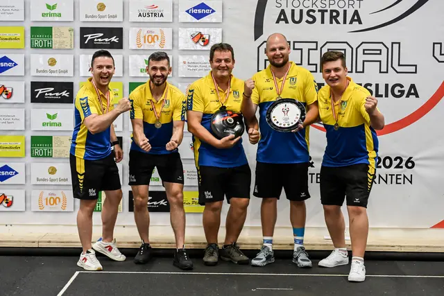 Auch über die Bronzemedaille waren die Aufsteiger vom GSC Liebenfels am Ende glücklich.  | Foto: Herbert Pendl