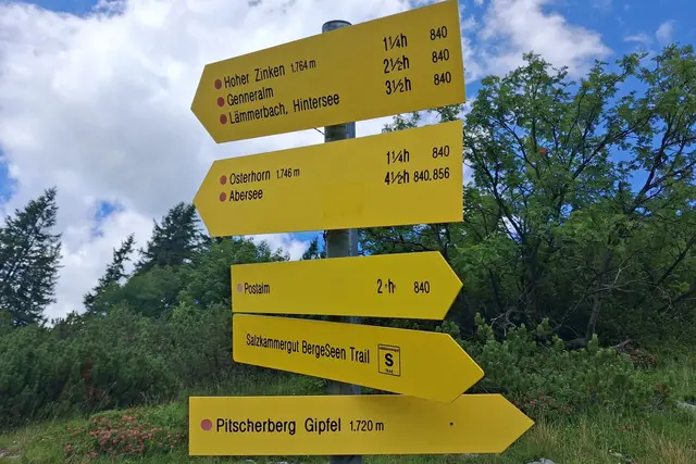 ...es gibt viele Wanderungen, die auch gut markiert sind.