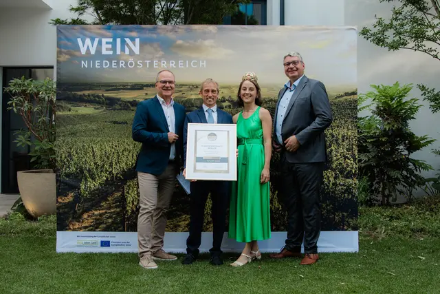 Das Weingut Berger sicherte sich mit dem Grüner Veltliner Reserve Ried Mühlberg 2025 den Bundessieg in der Kategorie „Grüner Veltliner kräftig“. | Foto: Leonardo Ramirez