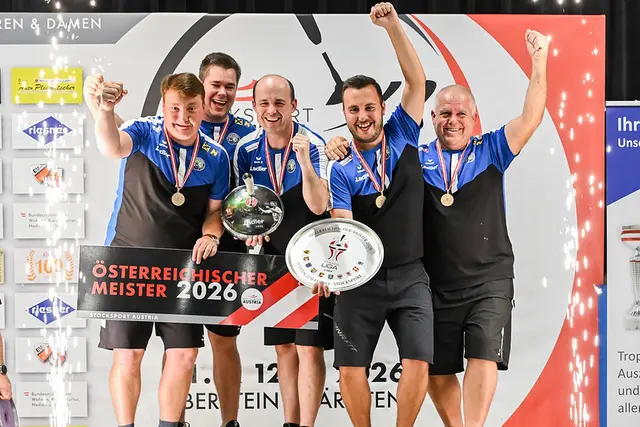 Die ESV Union Ladler Wang sind Staatsmeister. | Foto: ESV Union Ladler Wang/BÖE