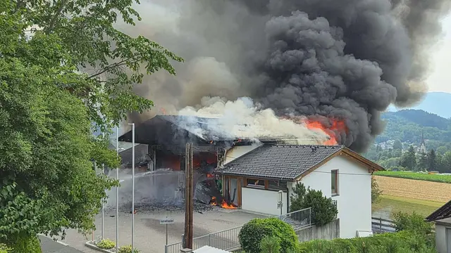 Bilder zum Brand. | Foto: BFKDO Spittal/Drau