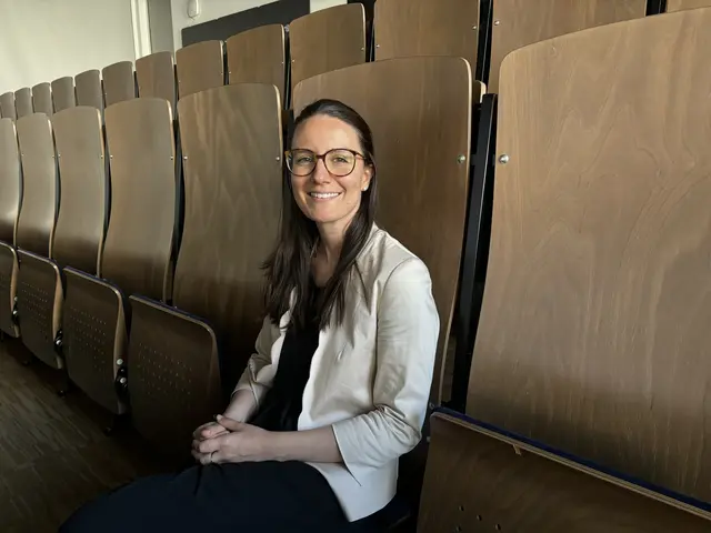 Ph.D. in Nursing and Allied Health Science - Studentin Stefanie Berger bei dem Gastvortrag an der PMU | Foto: Lisa Gold