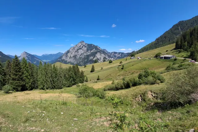 ....einfach schön der Blick über das Almengebiet zum Rinnkogel
