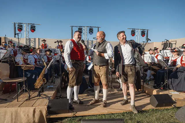Der Konzertabend mit Blick auf den Wilden Kaiser war für alle Beteiligten etwas ganz Besonderes. | Foto: Florian Egger