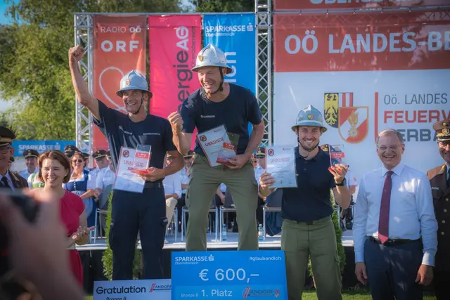Gleich dreimal wurde der Name "Kappern" bei der Siegerehrung des Landesfeuerwehrbewerbes aufgerufen. | Foto: FFW Kappern