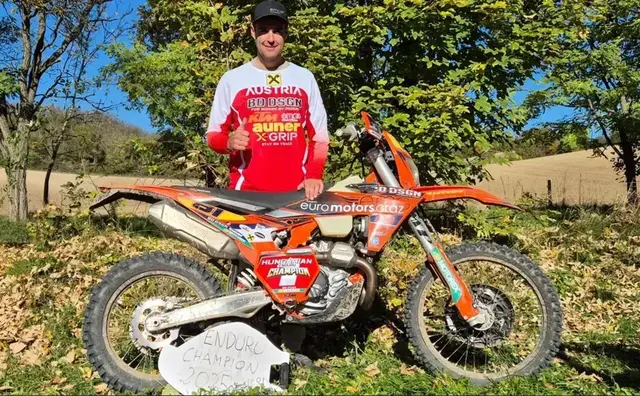 Mario Hirschmugl aus Kapfenstein ist ungarischer Enduro-Champion 2025.