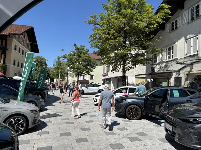 Am Freigelände konnte man bei strahlendem Sonnenschein die ausgestellten Fahrzeuge besichtigen. | Foto: MeinBezirk/Günther Reichel