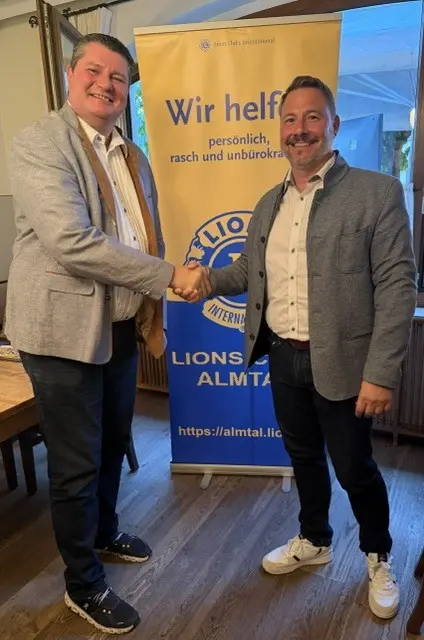 Christian Köry und Andreas Draxler (v.l.). | Foto: Lions Club Almtal