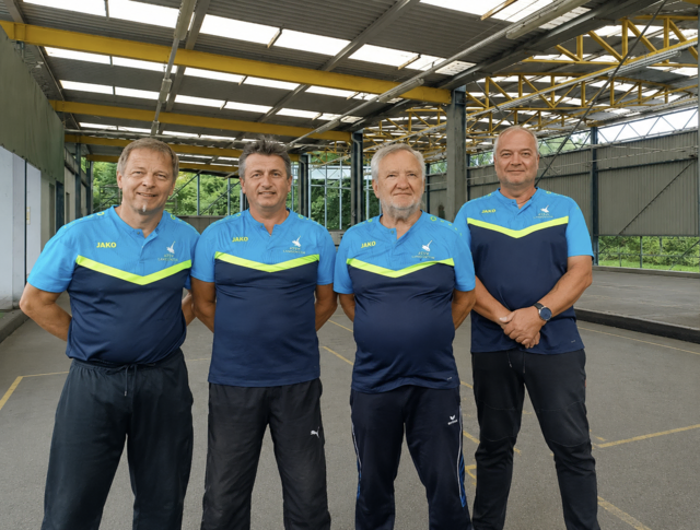 Die Mannschaft ATSV Langenstein 1 : Heigl Leo, Weinzinger Peter, Ruspekhofer Franz und Hart Herbert