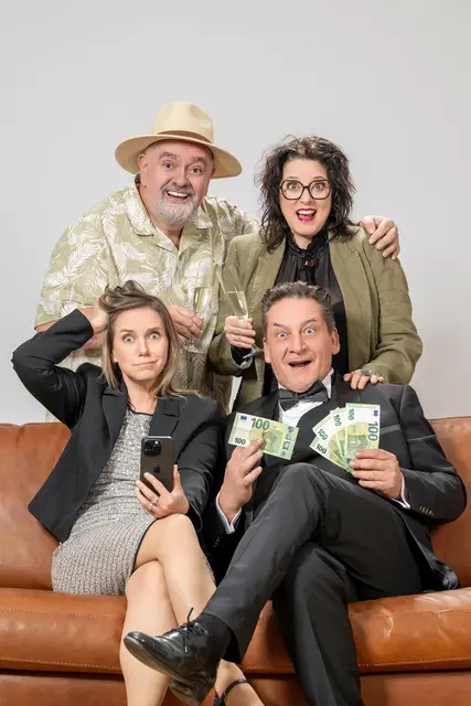 Schauspiel-Quartett für Komödie "Rent a friend". | Foto: Markus Mitterer