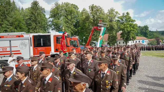 Über 900 Teilnehmende kamen zur Wallfahrt in die Gemeinde Gratwein-Straßengel. | Foto: LFV Steiermark