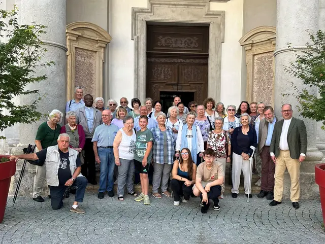 Die Gruppe Stiftspfarre Klosterneuburg auf Reisen. | Foto: Edgar Bauer