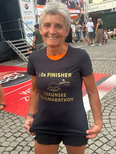 Gitti Rüf nahm bereits zum zehnten Mal am Traunsee Bergmarathon teil. | Foto: Sportunion Gmunden/ Sektion Leichtathletik