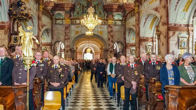 Im wundervollen Ambiente der Basilika fand der Gottesdienst statt. | Foto: LFV Steiermark