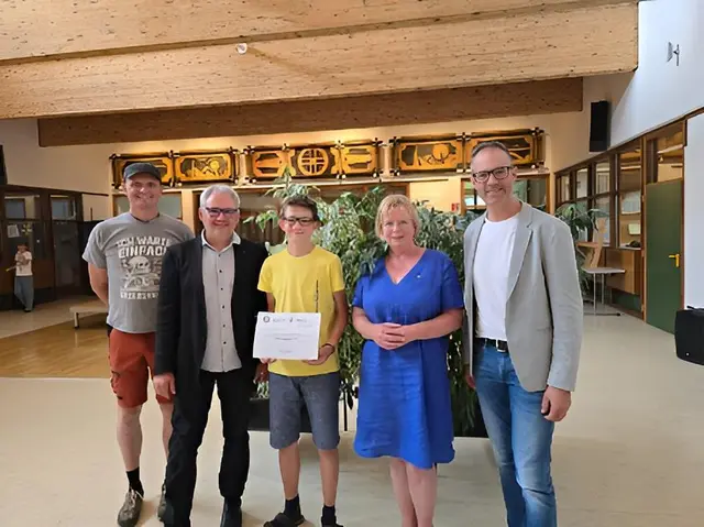 Von links: Leo Salcher, Michael Brunner, Sebastian Wilhelmer, Elke Beneke, Gerd Guggenberger | Foto: Rotary Club Hermagor