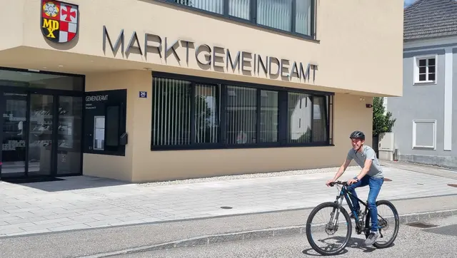 Sportlich, sportlich: Roman Brungraber, Bürgermeister von Lasberg. | Foto: Brungraber