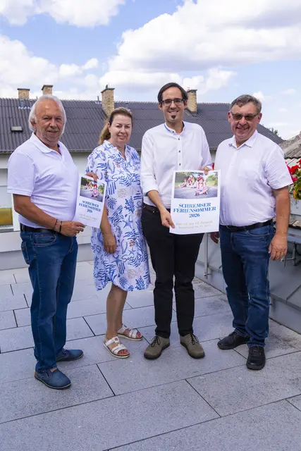 Str. Walter Hofmann, Str.in Beatrix Kainz, Bgm. David Süß und VizeBgm Franz Pichler. | Foto: Stadtgemeinde Schrems