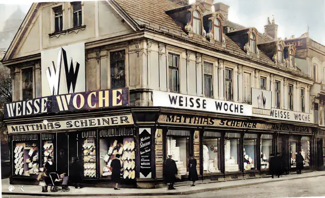Weißwarenladen Scheiner im Jahr 1933