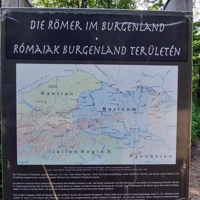 ...Hinweis auf Fundstellen von römischen Hügelgräbern in der Region Kalkgraben/Bernstein 