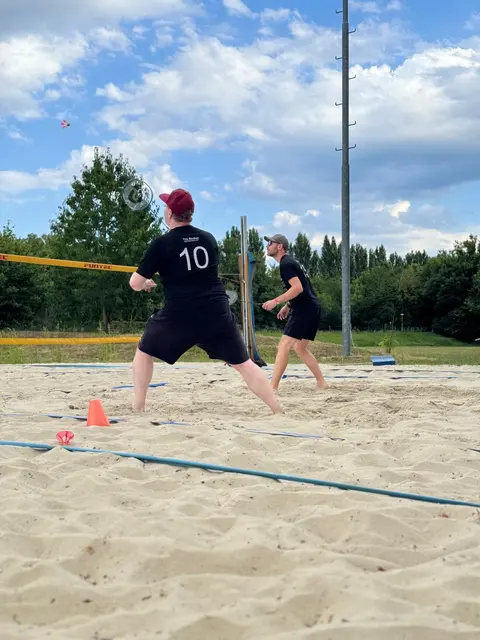 Eckardt und Flür im Match | Foto: Birdies Badminton Union