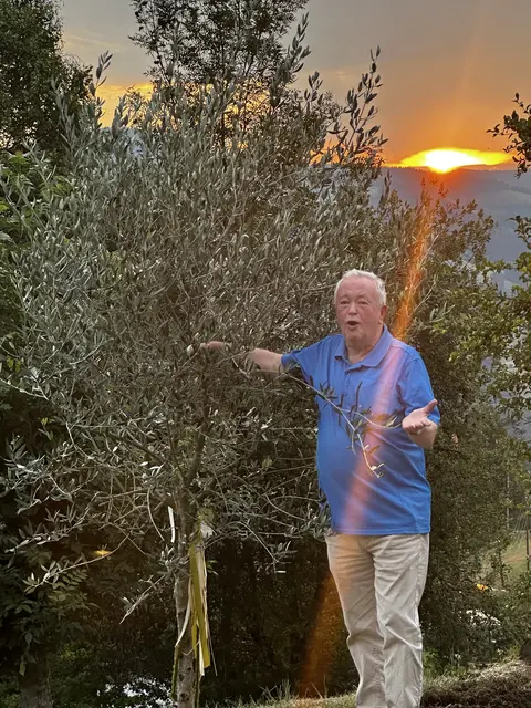 Bei Sonnenuntergang gab es noch ein paar Streicheleinheiten für das wunderbare Geschenk