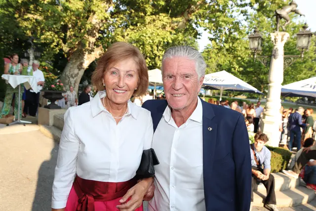 Rennsportlegende Gabi Husar-Niederecker, Medizinalrat Helmut Niederecker. | Foto: Manfred Wlasak