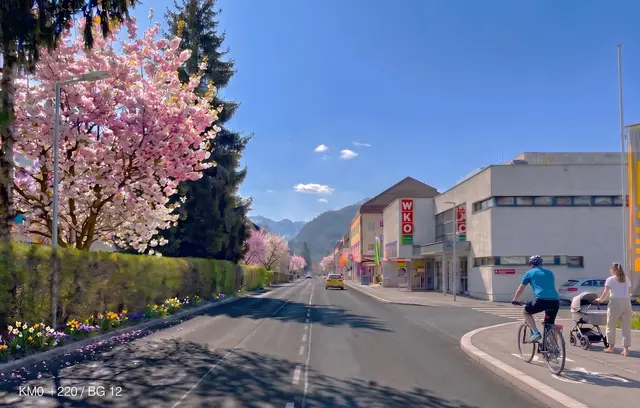 Visualisierung: So könnte die Burggasse künftig aussehen.