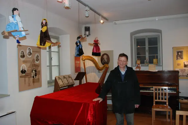 Adolf Ehrentraud im Geburtshaus, welches jetzt ein Museum ist. | Foto: Oskar Benisch