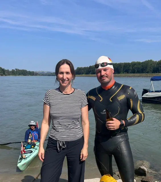 Elisabeth Hammer, eine gebürtige Greinerin, und Joseph Heß.  | Foto: privat
