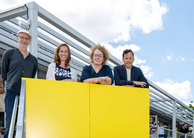 rchitekt Kurt Sattler, Sabine Benczur-Juris,Sozial-Landesrätin Christiane Teschl-Hofmeister, Caritasdirektor Klaus Schwertner | Foto: NLK/Filzwieser