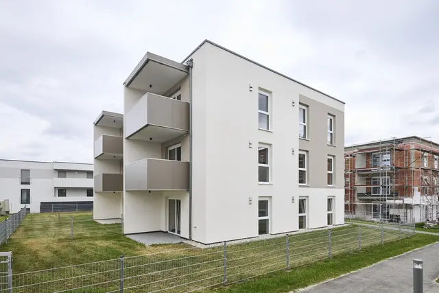 Der erste Bauabschnitt am Berta-Brader-Weg ist abgeschlossen. | Foto: OÖ Wohnbau
