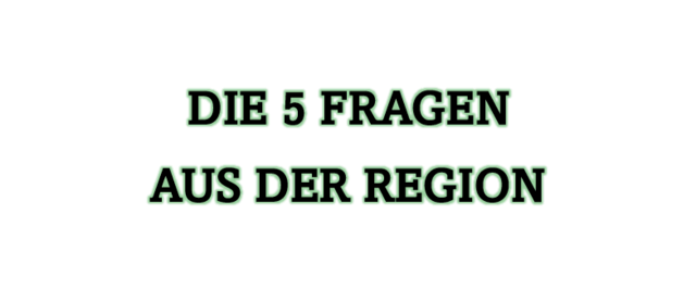 Die fünf Fragen aus der Region samt Antworten. | Foto: B. Hofmann