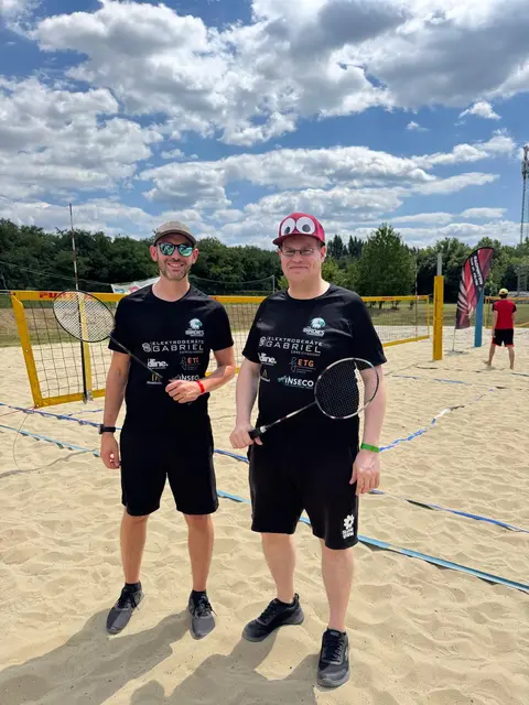 Goldgewinner Flür und Eckardt | Foto: Birdies Badminton Union