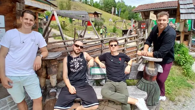 "Das Getränk" sorgten bei der Live Sendung aus Birkfeld für musikalische Stimmung. | Foto: Josef Hofmüller
